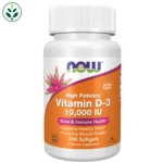NOW Foods Vitamin D-3 10000 IU Softgels