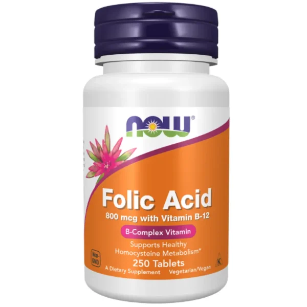 Folic Acid 800 mcg with Vitamin B-12 Tablets