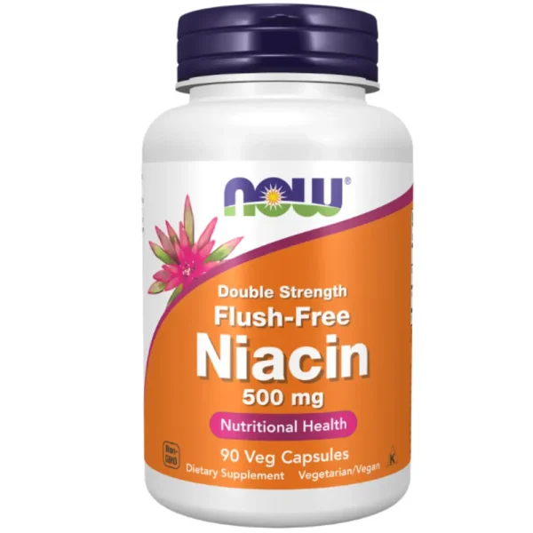 Niacin 500 mg Double Strength Flush-Free Veg Capsules